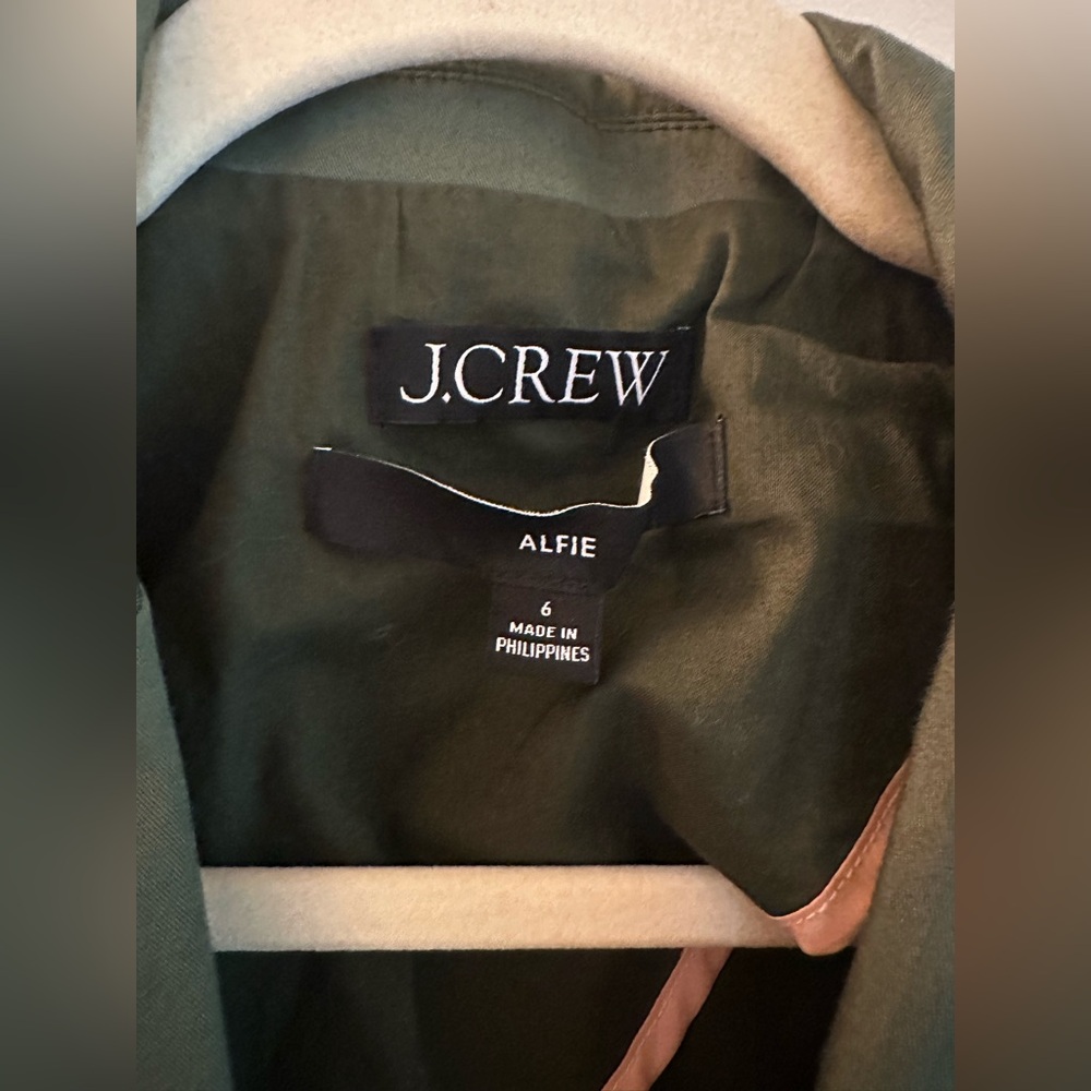 J. CREW Women’s Dark Olive Single-Button Blazer - Picture 3 of 5